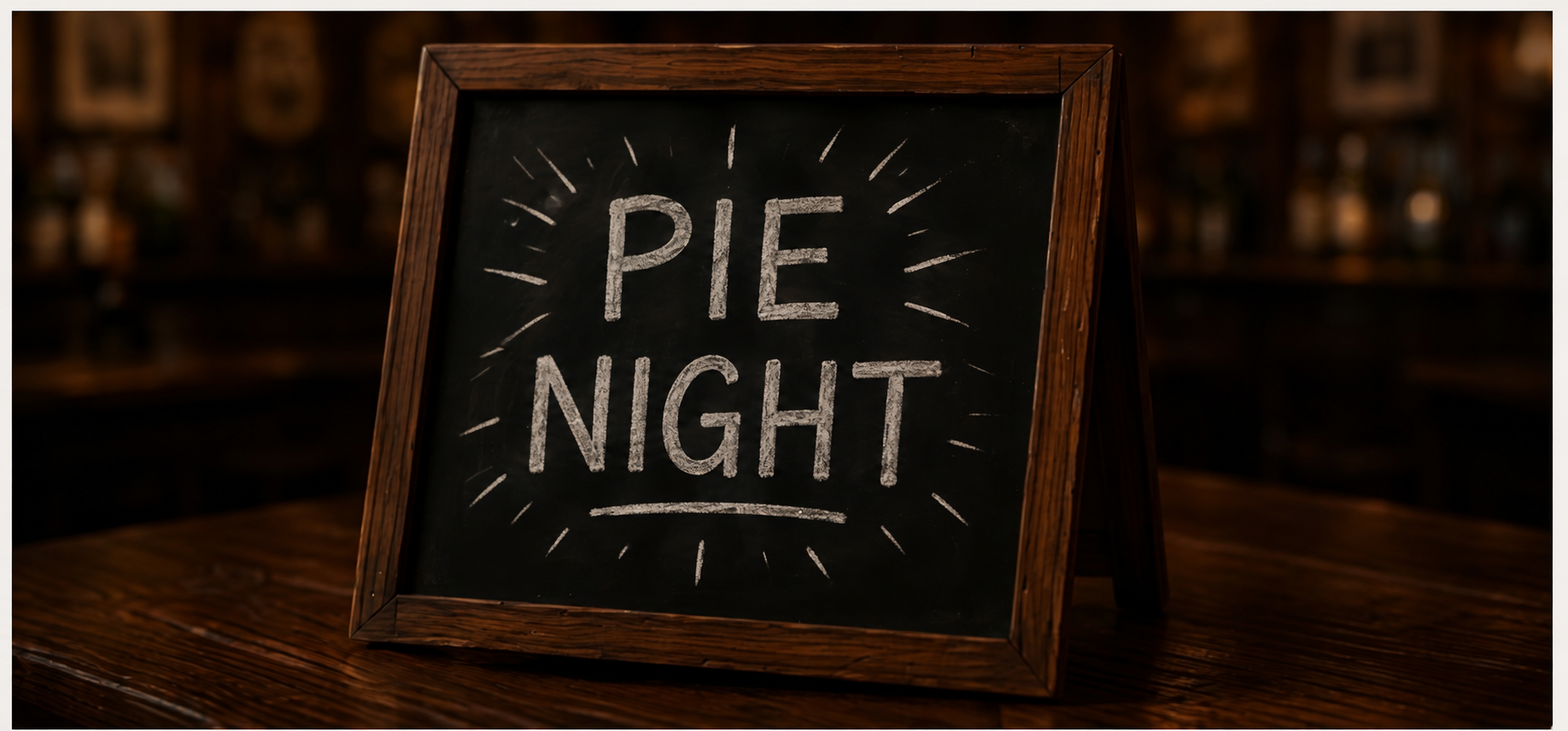 pie night chalk